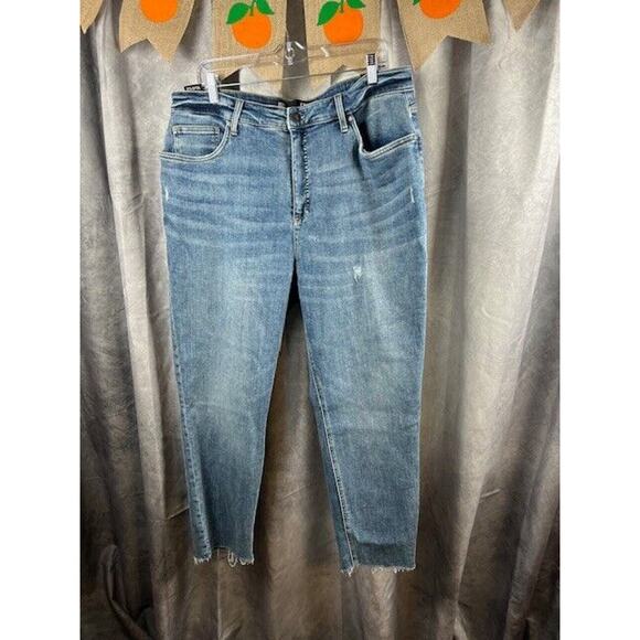 Kut from the Kloth Denim - Kut From The Kloth Womens Rachel Fab Ab Mom Jean Jeans Blue Distressed 18W New